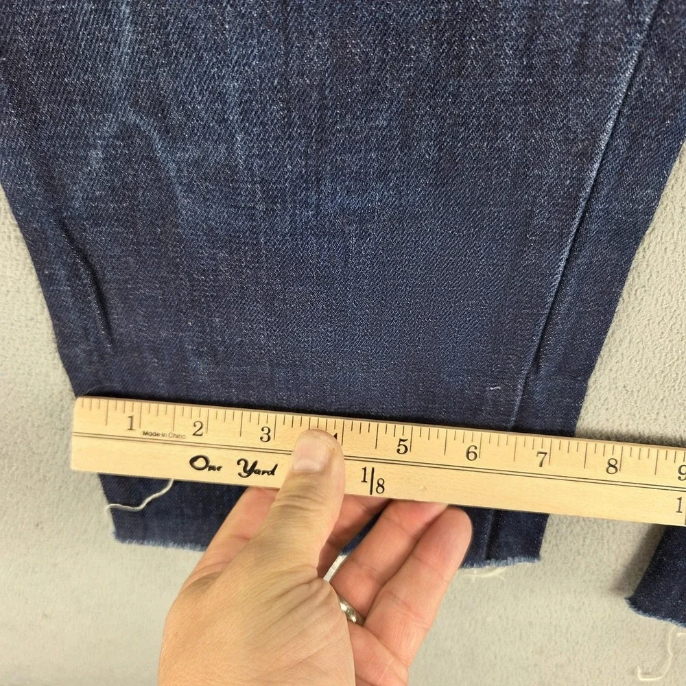 Maurizio Massimino Jeans Mens Blue Selvedge Made In Italy Raw Hem Fits 31x28